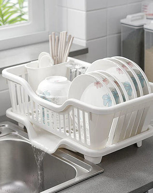 Kitchen Drainage Rack With Drainer Board Countertop Utensils - Problems Solved