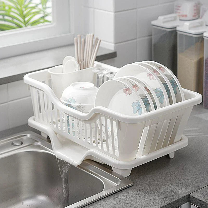 Kitchen Drainage Rack With Drainer Board Countertop Utensils - Problems Solved