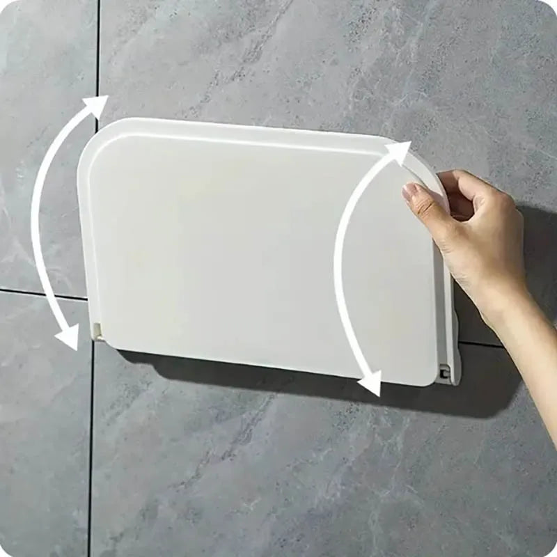 1PC Foldable Wall-mounted Shelf, For Bathroom, Toilet, Kitchen - Problems Solved