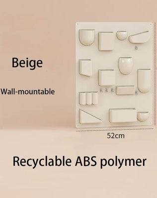Problems Solved wall organizer shelf for offices, kitchens, bathrooms, workshops, and children's rooms, ideal for desktop and wall storage.