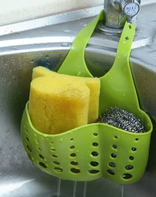 Home Storage Drain Basket Kitchen Sink Holder Adjustable Soap Sponge Shlf Drainer Organizer Gadget Bathroom Accessories - Problems Solved
