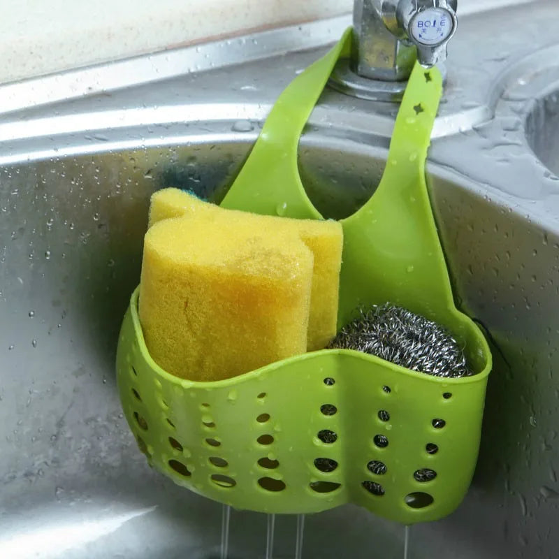 Home Storage Drain Basket Kitchen Sink Holder Adjustable Soap Sponge Shlf Drainer Organizer Gadget Bathroom Accessories - Problems Solved