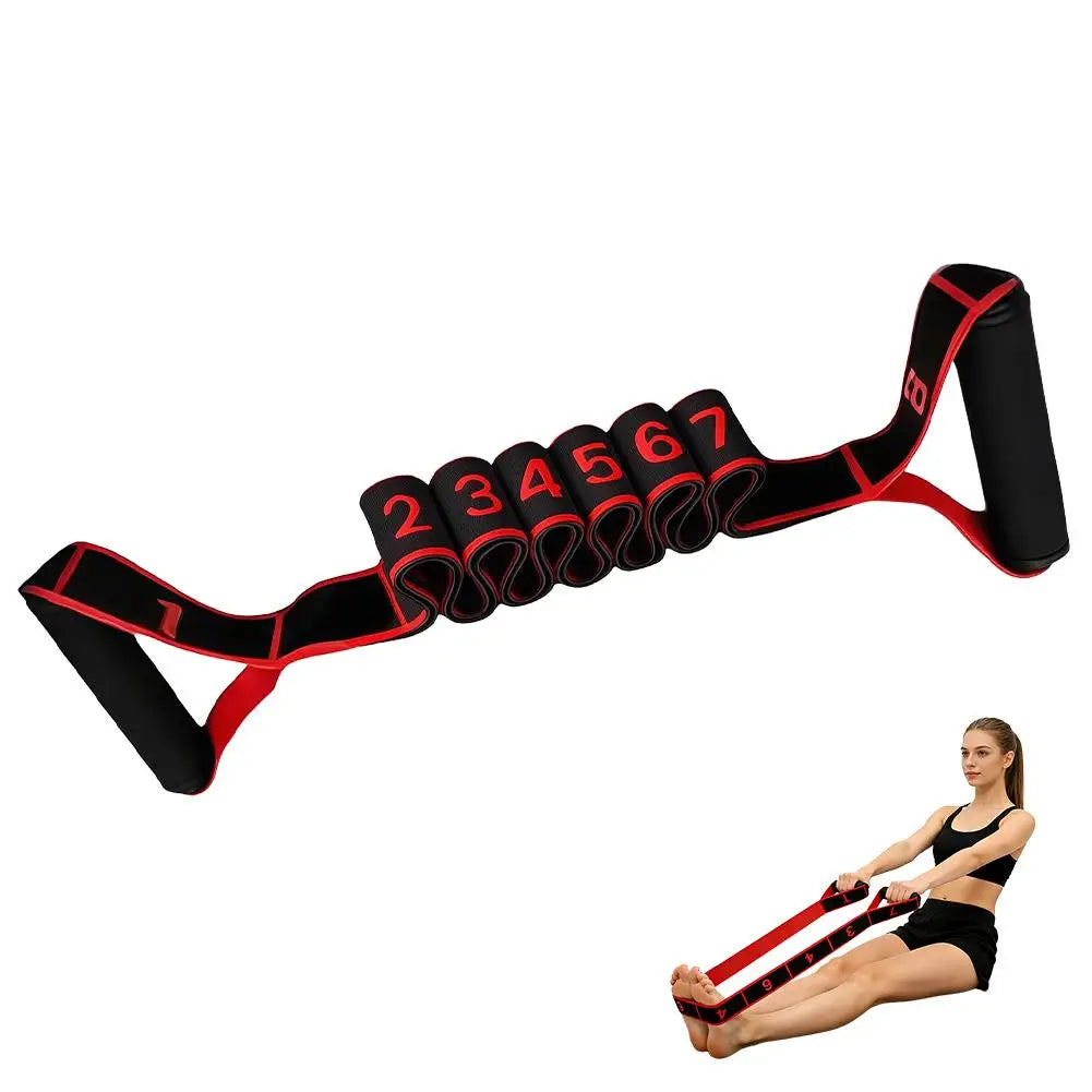 Fitness Resistance Band For Yoga Pilates Stretching Fitness Training 8 Adjustable Resistance Level Digital Marking Fitness Suppl - Problems Solved