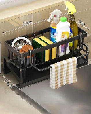 Kitchen Sponge Rack Drain Water Place Dish Soap Organize Rags - Problems Solved