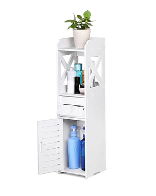 Bathroom Cabinet White Wooden Bathroom Cabinet Toilet Storage Shelf  Organizer Toilet Cabinet Wooden Bathroom Cabinet - Problems Solved