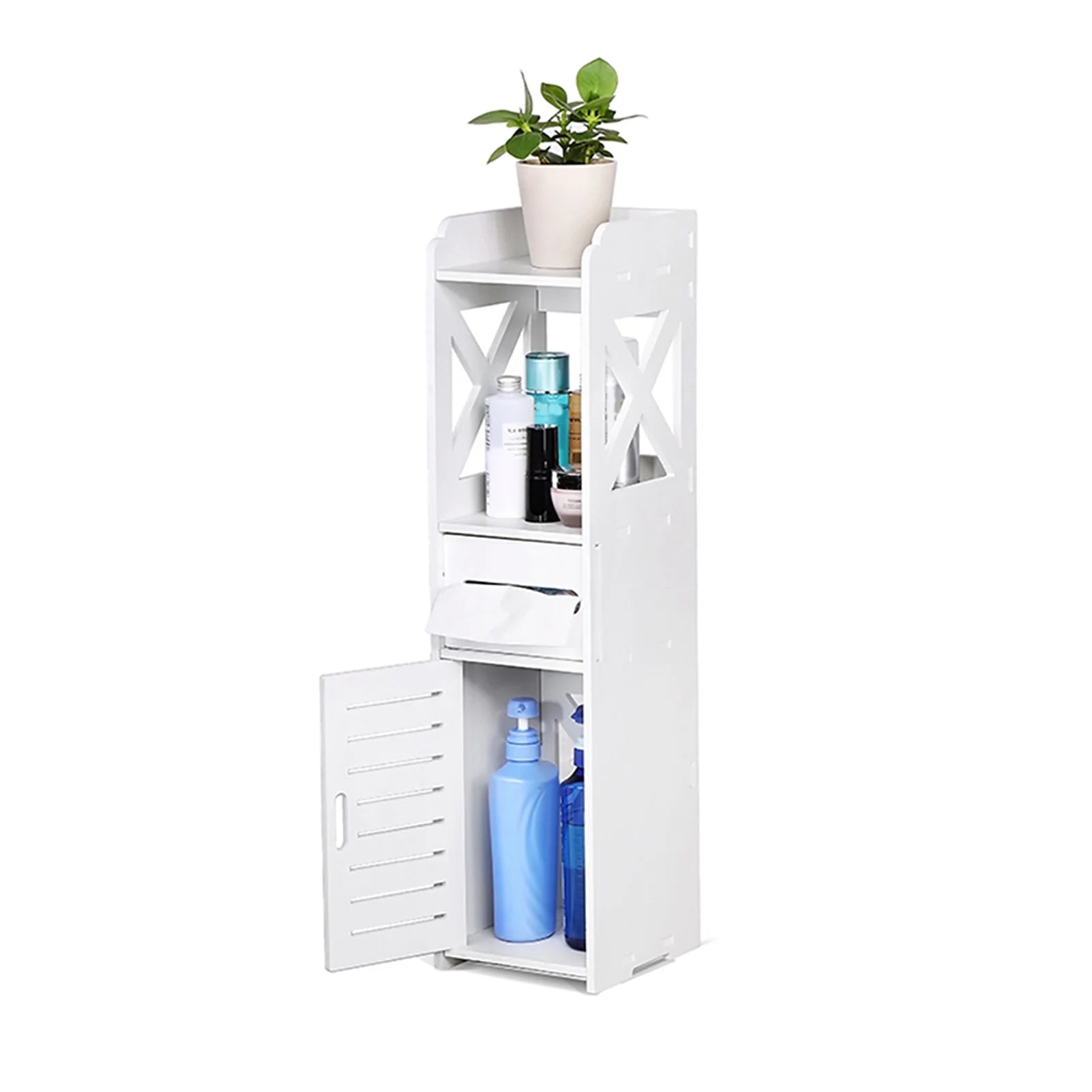 Bathroom Cabinet White Wooden Bathroom Cabinet Toilet Storage Shelf  Organizer Toilet Cabinet Wooden Bathroom Cabinet - Problems Solved