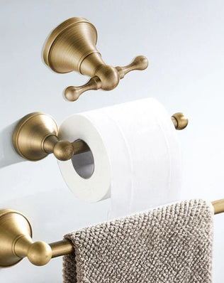 Bathroom Accessories Antique Brass Wall Mounted Toilet Paper Holder