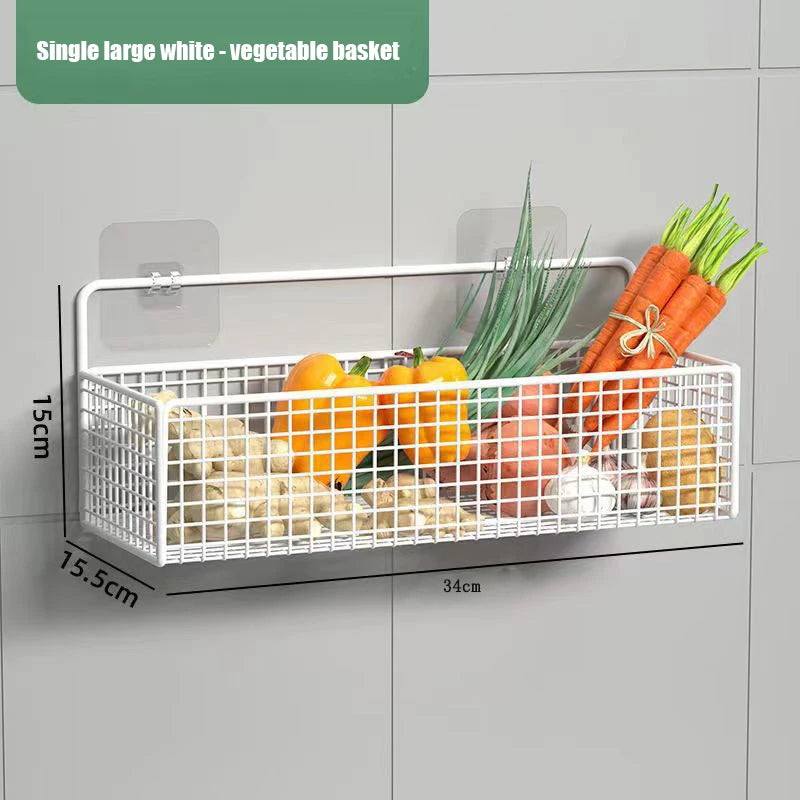 Wall-Mounted Multifunctional Storage Rack Bathroom Organizer No-Punch Toiletries Shelf Space Saving for Kitchens And Bathrooms - Problems Solved