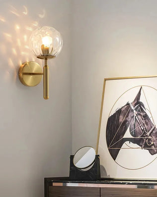 Nordic bathroom mirror front light simple glass wall lamp E14 living room bedroom modern background stair hotel aisle light - Problems Solved