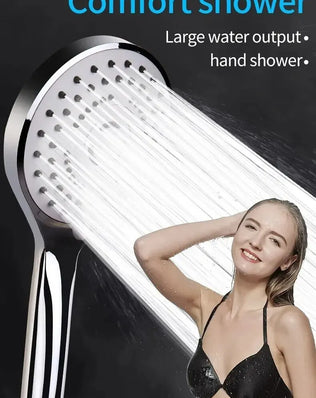 Bathroom Pressurized Hand Shower Package Accessories Shower Nozzle Large Water Output 5 Models Universal Adaptation Save Water - Problems Solved