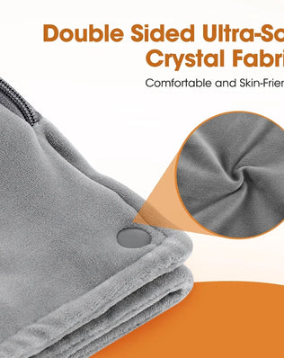 USB Charging Electric Heater Soft Crystal Hand Warmer Hot Water Bottle Heater Bag Hand Muffs for Women Men, Relief Winter Cold - Problems Solved
