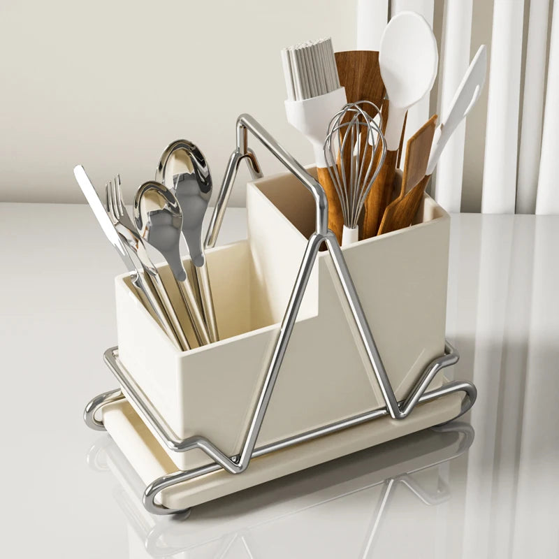 Kitchen Utensils Holder Large,Metal Utensil Organizer - Problems Solved