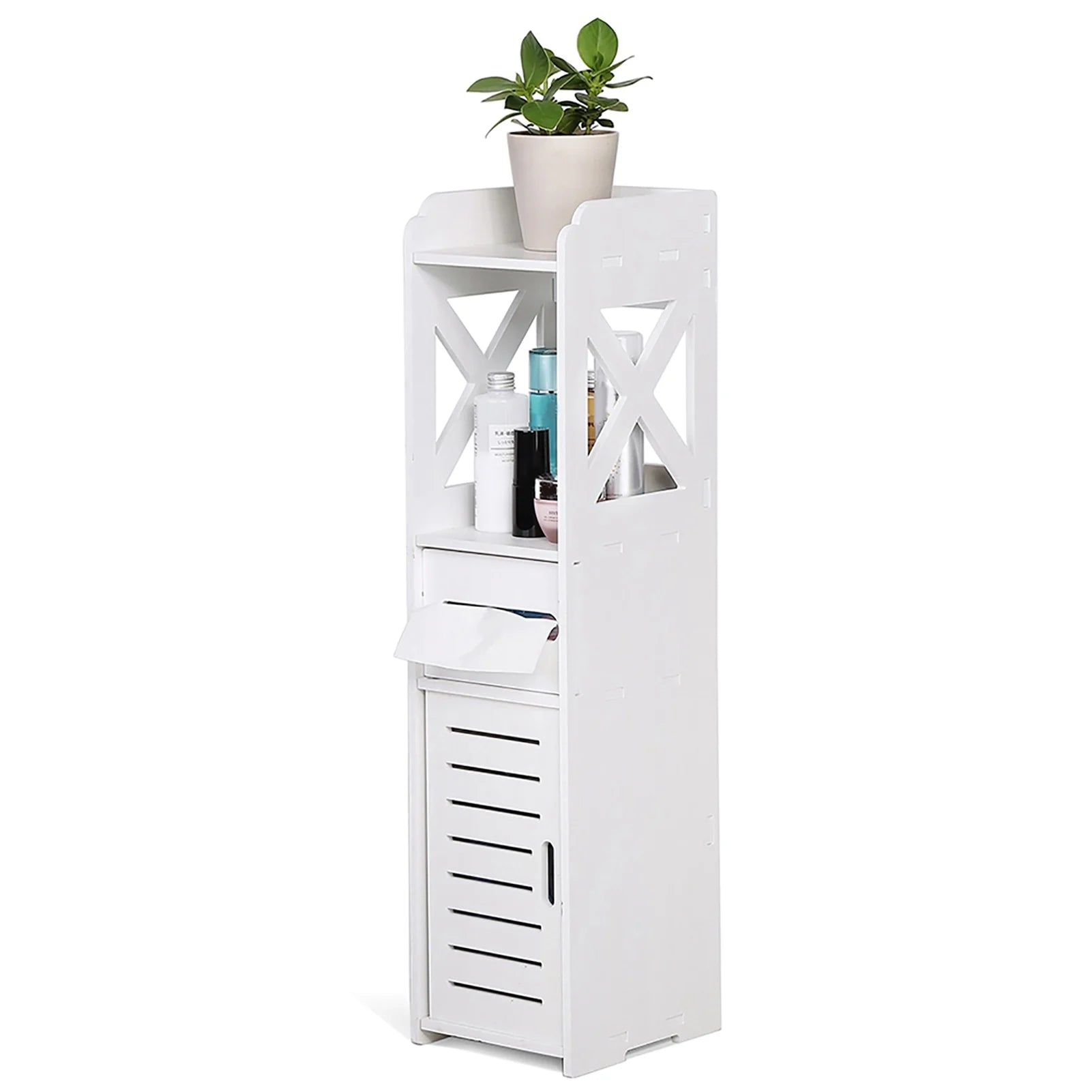 Bathroom Cabinet White Wooden Bathroom Cabinet Toilet Storage Shelf  Organizer Toilet Cabinet Wooden Bathroom Cabinet - Problems Solved