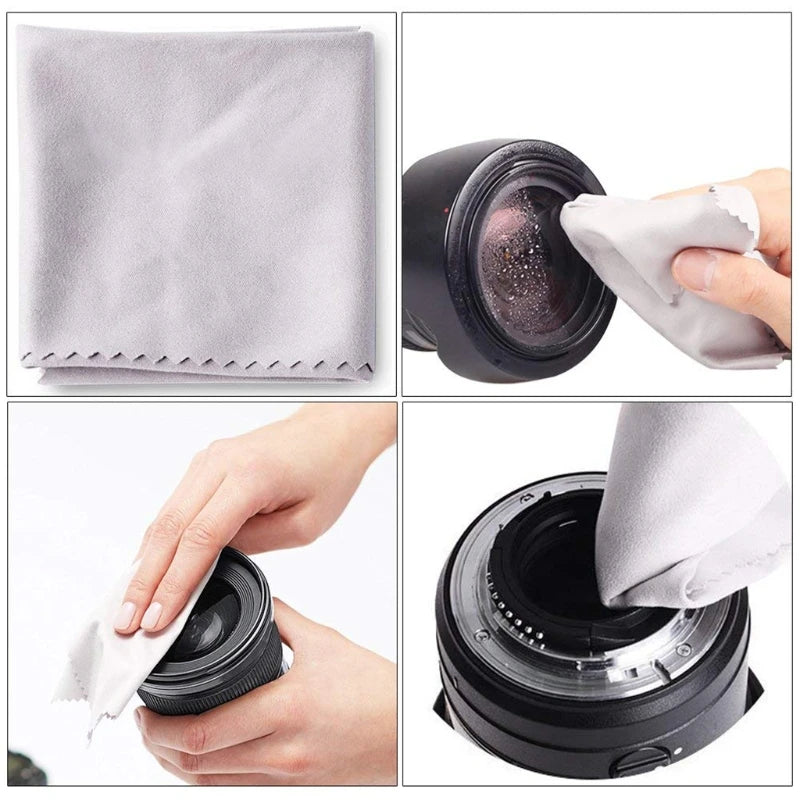 6-in-1 Camera Cleaning Kits Professional Air Blower DSLR Lens Cloth Pen Brush Cleaning Tool for CCD Sensor Lens Keyboards - Problems Solved