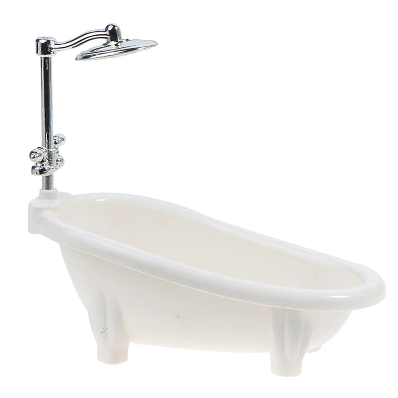 1/6 Dollhouse Miniatures Bathtub Furniture Bathroom Accessories For Doll House Decor Kids Pretend Toys Gift - Problems Solved