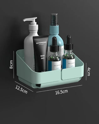 Bathroom  Kitchen Convenience Rack Shelf Makeup Storage Organizer Cosmetics Shampoo Rack Shower Shelf Wall Spice No Drilling - Problems Solved