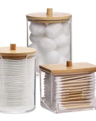 Bathroom Organizer Accessories Set Qtip Holder Storage - Problems Solved