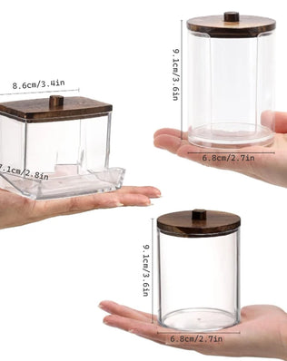 Bathroom Organizer Accessories Set Qtip Holder Storage - Problems Solved