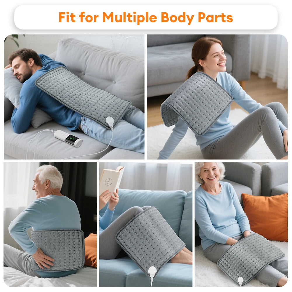 Electric Heating Pad Shoulder Back Leg Pain Relief Physiotherapy Winter Heater Timed Temperature Control Heating Blanket Mat - Problems Solved