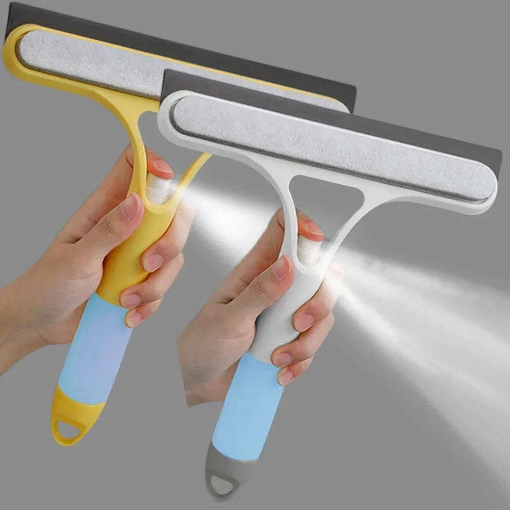 3 in 1 Window Cleaning Squeegee Multi Function with Spray Bottle - Problems Solved
