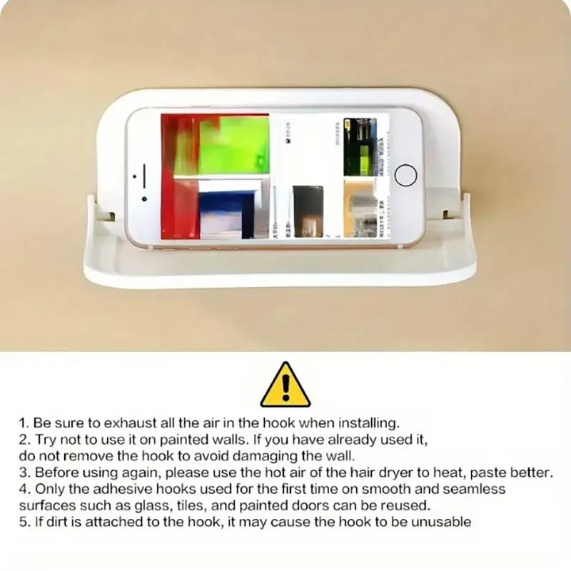 1PC Foldable Wall-mounted Shelf, For Bathroom, Toilet, Kitchen - Problems Solved