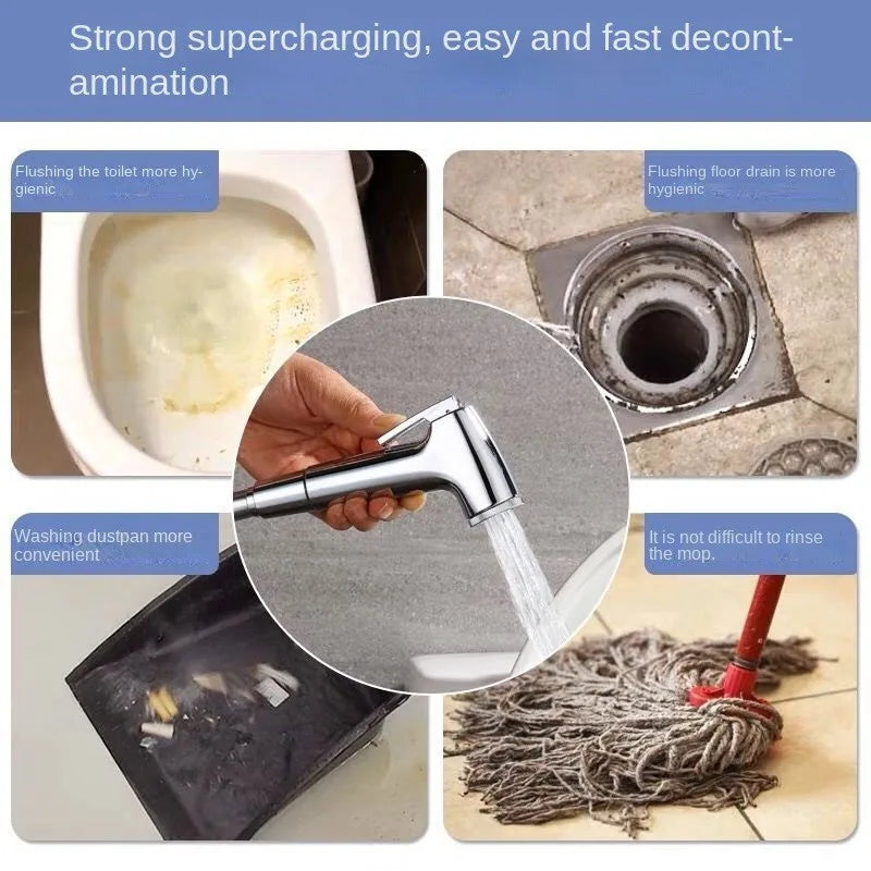 Handheld Water Toilet Bidet Sprayer Flexible Spring Shower head Hose tube Telephone Line soft Hoses bathroom Accessories - Problems Solved