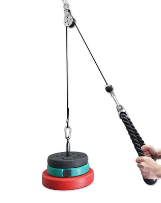 Heavy Duty Fitness Cable PU Coated Pulley Rope Adjustable Home Gym Equipment Accessories Arm Triceps Training Cable Fly System - Problems Solved