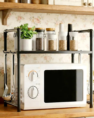 Kitchen Storage Rack Microwave Shelf Condiment Organizer Shelf - Problems Solved