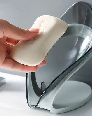 Bathroom Supplies Bathroom Gadgets Soap Holder Drain Dish Storage Plate Tray Leaf Shape Soap Box for Shower Bathroom - Problems Solved