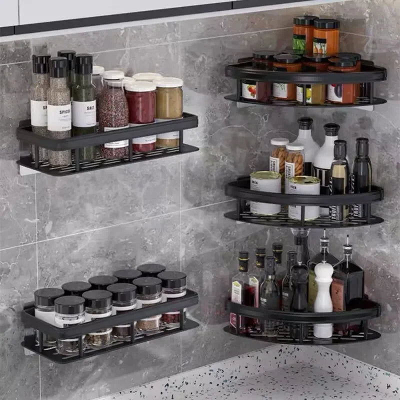 2PCS Bathroom Storage Rack, Bathroom Shelves, No-Drill - Problems Solved