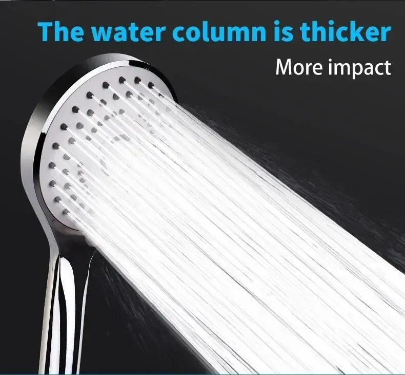 Bathroom Pressurized Hand Shower Package Accessories Shower Nozzle Large Water Output 5 Models Universal Adaptation Save Water - Problems Solved