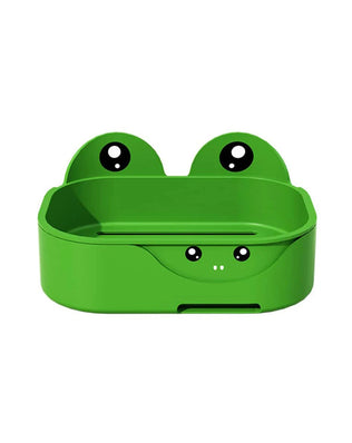 Creative and Adorable Double-Layer Frog-Shaped Bathroom Organizer with Waterproof Drainage - Home, Kids, and Student Essentials - Problems Solved