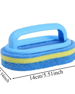3PCS Cleaning Brush With Handle Sponge Wiping Kitchen Cleaning - Problems Solved