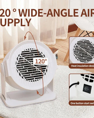 Heating and Cooling Small Heater Home Bedroom Dormitory Office Energy Saving Safety Quiet Rotating Shaking Head Electric Heater - Problems Solved