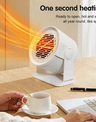 Heating and Cooling Small Heater Home Bedroom Dormitory Office Energy Saving Safety Quiet Rotating Shaking Head Electric Heater - Problems Solved