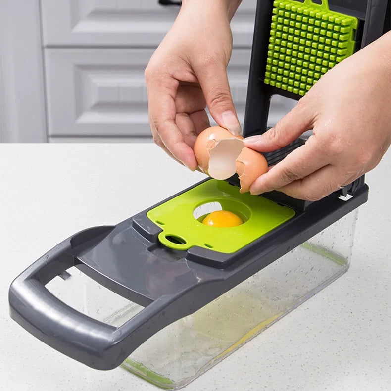 Kitchen artifact, vegetable cutting artifact, multifunctional slicer, slicer, slicer, kitchen utensil - Problems Solved