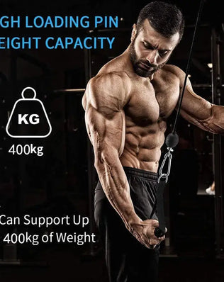 Heavy Duty Fitness Cable PU Coated Pulley Rope Adjustable Home Gym Equipment Accessories Arm Triceps Training Cable Fly System - Problems Solved