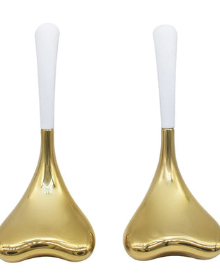 N18R Ice Globes for Face 2PCS Luxury Rose Gold Sticks Face Roller Cold & Heat Relief Beauty Massage Tools - Problems Solved