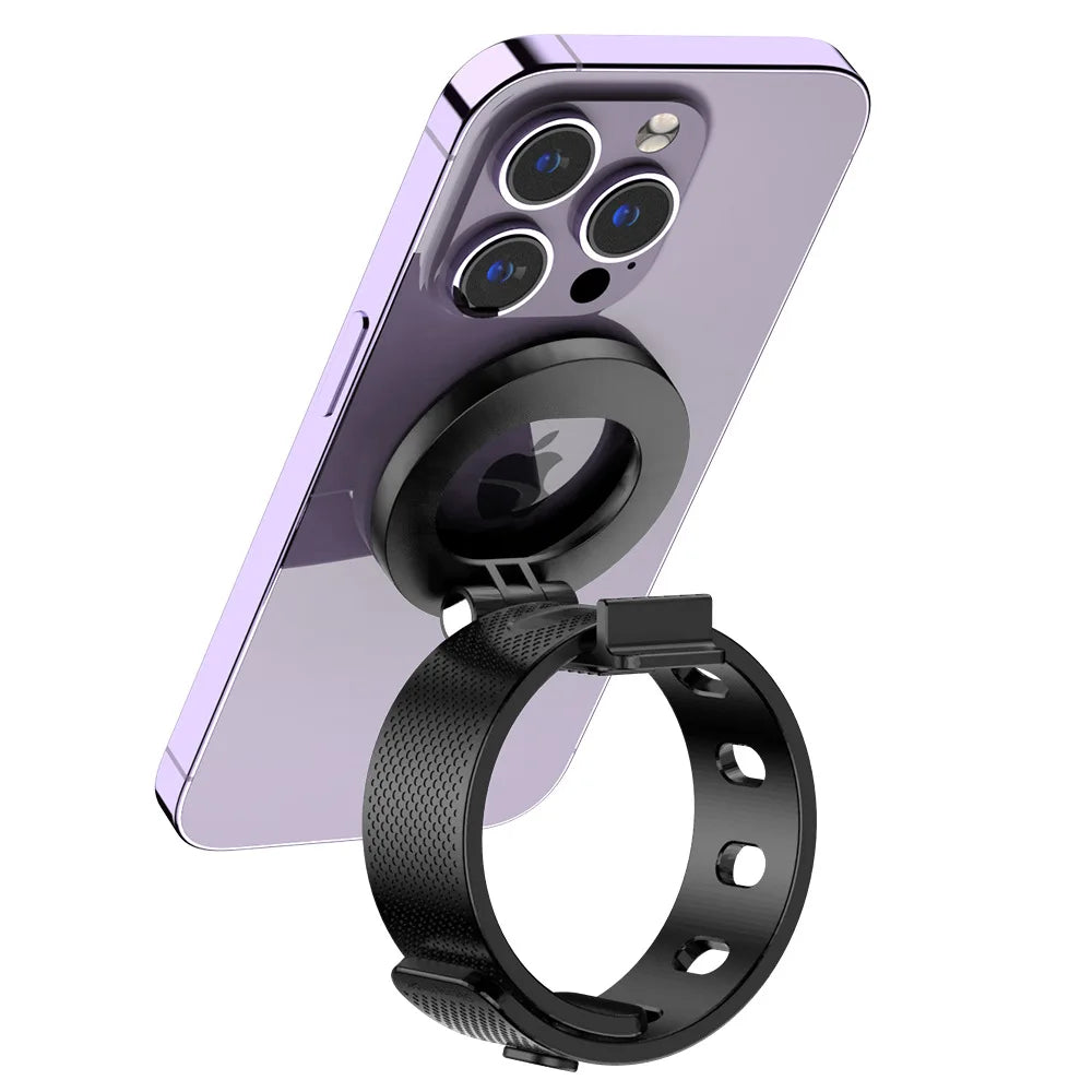 Magnetic Hand Strap MagSafe Phone Mount for Fitness Equipment, Strong Magnet Fit iPhone 16/15/14 & Android, Hands-Free Holder - Problems Solved