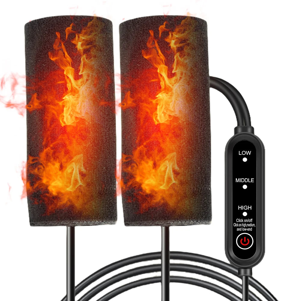 Motorcycle Heated Grips Handlebars Cover 3 Gear Adjustable USB Electric Handlebars Heater Hot Grip Winter Warming Accessories - Problems Solved