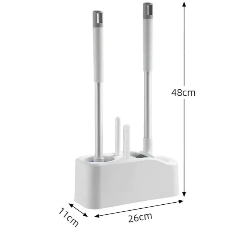 Bathroom Cleaning Made Easy with 4-In-1 Multifunctional Toilet Brush, Full 360° No Dead Corner Cleaning Set. - Problems Solved