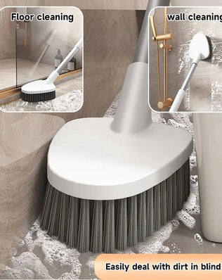 Bathroom Cleaning Made Easy with 4-In-1 Multifunctional Toilet Brush, Full 360° No Dead Corner Cleaning Set. - Problems Solved