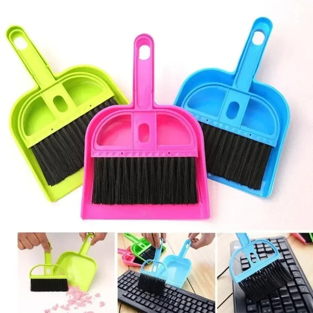 Mini Desktop Sweep Cleaning Brush Small Broom Dustpan Set Shovel Garbage and Sweep The Ingenious Combination Daily Gadgets - Problems Solved