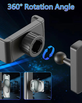 Magnetic Phone Holder for Gym - 360° Adjustable, Strong Portable Magnet Phone Mount for Workout Recording, Fitness Essentials - Problems Solved