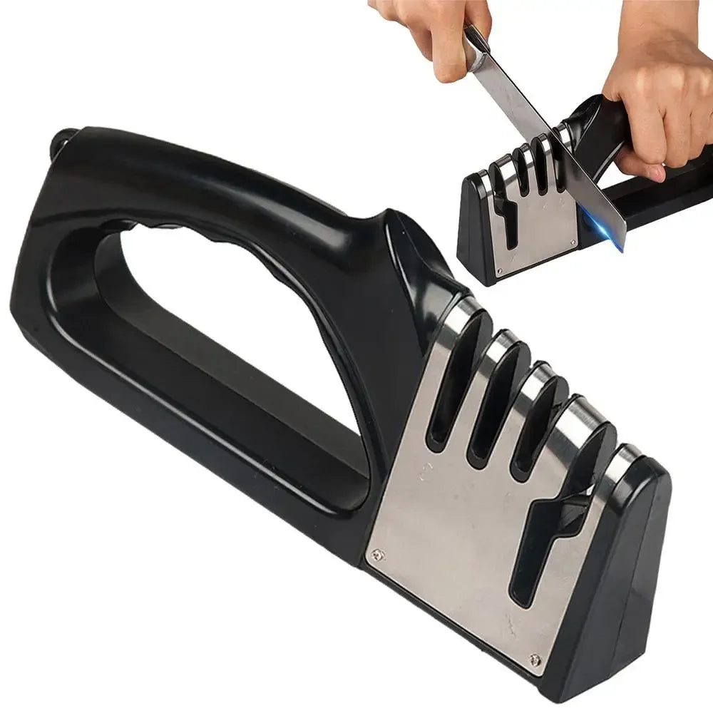Kitchen 4 Segment Knife Sharpener Multifunctional - Problems Solved