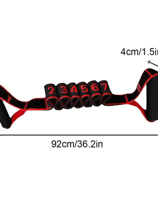 Fitness Resistance Band For Yoga Pilates Stretching Fitness Training 8 Adjustable Resistance Level Digital Marking Fitness Suppl - Problems Solved