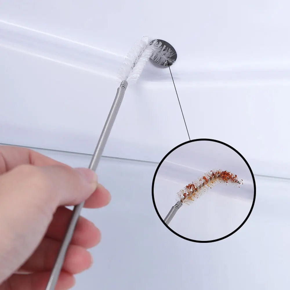 Refrigerator Drain Dredge Cleaning Set Long Flexible Refrigerator Scrub Brush Water Dredging Water Tube Cleaning Tool Coil Brush - Problems Solved