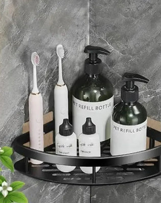 2PCS Bathroom Storage Rack, Bathroom Shelves, No-Drill - Problems Solved