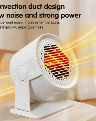 Heating and Cooling Small Heater Home Bedroom Dormitory Office Energy Saving Safety Quiet Rotating Shaking Head Electric Heater - Problems Solved