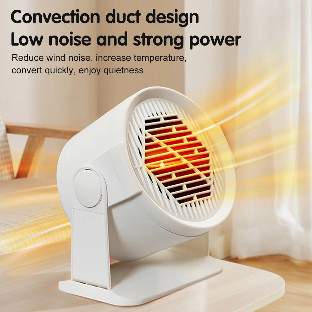 Heating and Cooling Small Heater Home Bedroom Dormitory Office Energy Saving Safety Quiet Rotating Shaking Head Electric Heater - Problems Solved